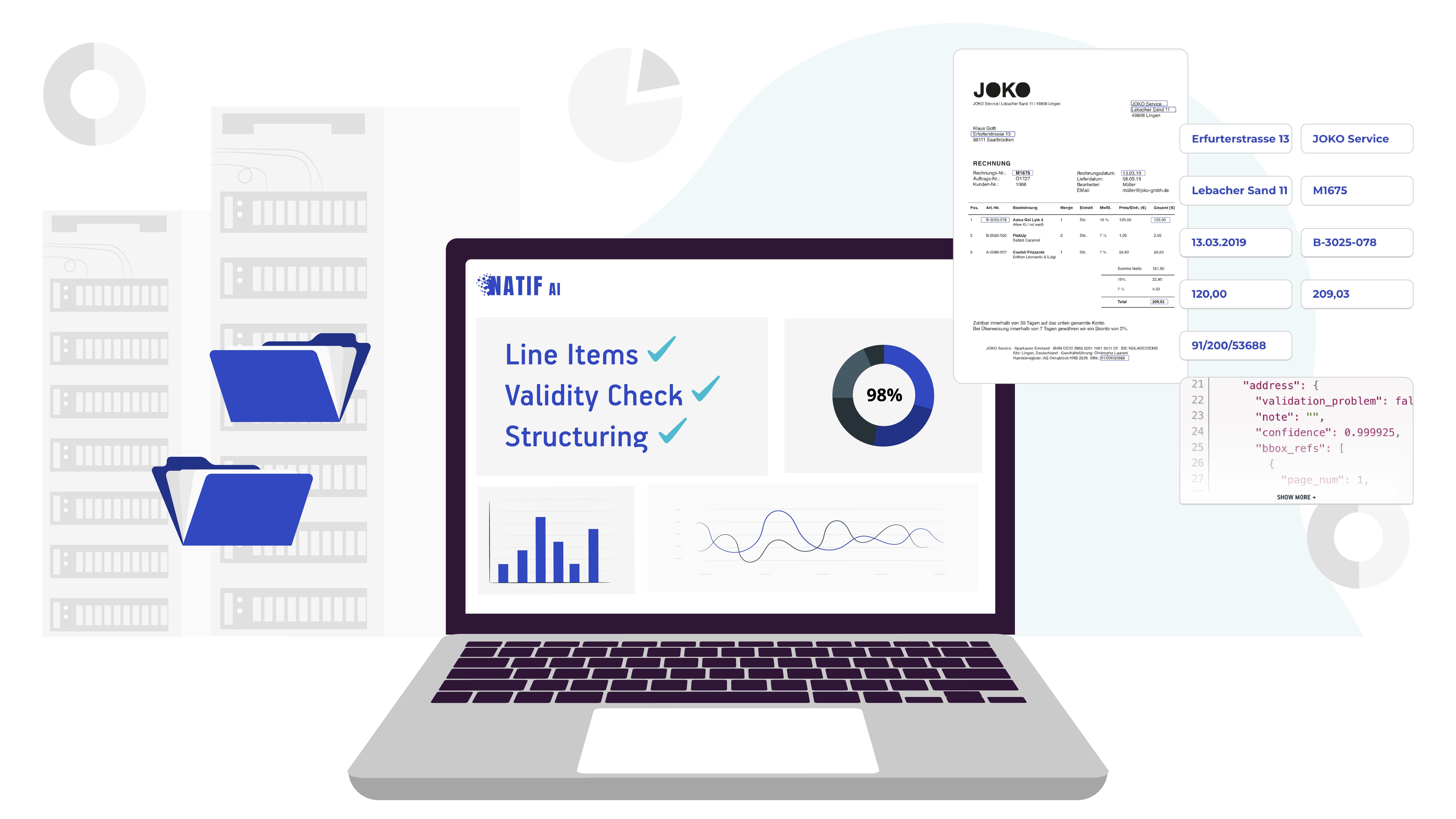 Document processing with natif.ai - the best Docparser alternative